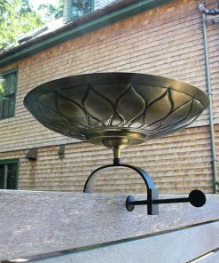 Achla African Daisy Bird Bath With Over Rail Bracket