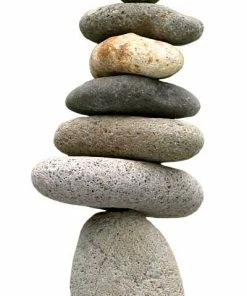 BirdHousesAndBaths Sales 6 Ancient Graffiti Seven Stone Cairn, 10"H Statues