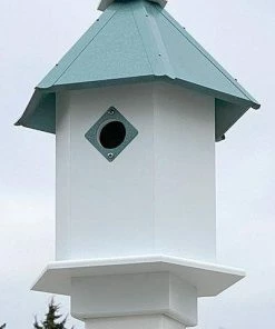 Decorative Houses Sycamore Bird House With Verdigris Roof By A Wing And A Prayer