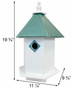 Decorative Houses Sycamore Bird House With Verdigris Roof By A Wing And A Prayer