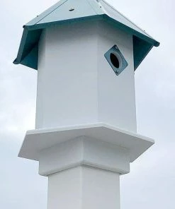 Decorative Houses Sycamore Bird House With Verdigris Roof By A Wing And A Prayer
