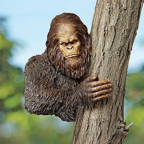 Design Toscano Lawn & Garden Bigfoot, The Bashful Yeti Tree Sculpture 3 Design Toscano Lawn & Garden Bigfoot, The Bashful Yeti Tree Sculpture
