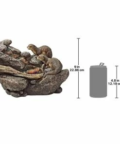 Design Toscano Curious Sea Otters Tabletop Fountain