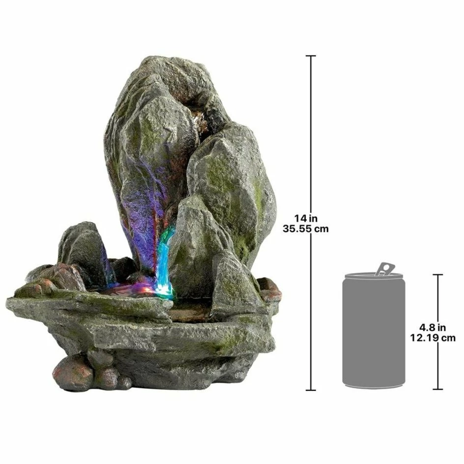 Design Toscano Boulder Falls Cascading Tabletop Fountain 4 Design Toscano Boulder Falls Cascading Tabletop Fountain