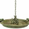 Esschert Design Aged Metal Hanging Bird Bath With Two Birds 1 Esschert Design Aged Metal Hanging Bird Bath With Two Birds