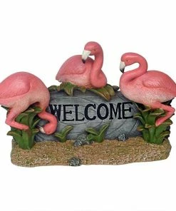 Design Toscano Pink Flamingo Welcome Statue Lawn & Garden