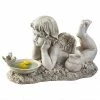 Design Toscano Summertime Reflections Cherub Garden Statue Bird Bath