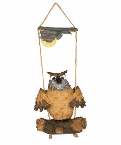 Design Toscano Howie The Hoot Owl Swinging Sculpture