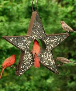 Good Directions Hanging Feeders Star Shaped Fly Through Bird Feeder