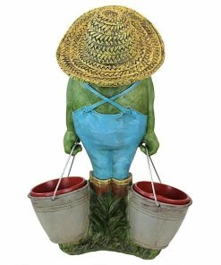 Design Toscano Buckets The Garden Frog Statue