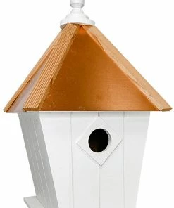 Home Bazaar Decorative Houses Paxton Hanging Bird House With Copper Roof
