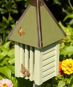 Butterflies Heartwood Flutterbye Butterfly House & Pole, Celery
