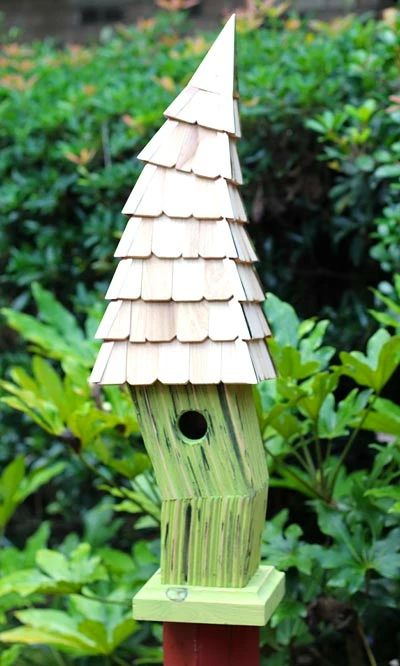 Post / Pole Mounted Houses Heartwood Birdiwampus Bird House, Citrus 3 Post / Pole Mounted Houses Heartwood Birdiwampus Bird House, Citrus