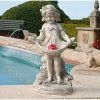 Design Toscano Standing Bird Baths Abigail's Bountiful Apron Bird Bath Sculpture 1 Design Toscano Standing Bird Baths Abigail's Bountiful Apron Bird Bath Sculpture