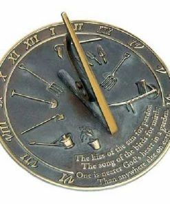Rome Industries Kiss Of The Sun Brass Verdigris 9.875" Sundial