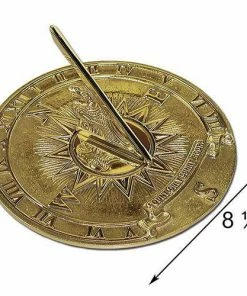 Rome Industries Nautical Polished Brass 8.5" Sundial Lawn & Garden