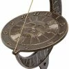 Whitehall Products Sun And Moon French Bronze 12" Aluminum Sundial Lawn & Garden 2 Whitehall Products Sun And Moon French Bronze 12" Aluminum Sundial Lawn & Garden