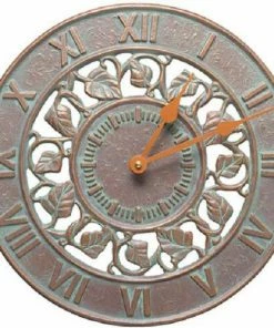 Whitehall Products Ivy Silhouette Copper Verdi 12" Clock
