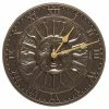 Whitehall Products Sunface French Bronze 12" Clock Lawn & Garden 2 Whitehall Products Sunface French Bronze 12" Clock Lawn & Garden