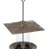 Whitehall Products Pinecone French Bronze Colored Tube Bird Feeder Hanging Feeders