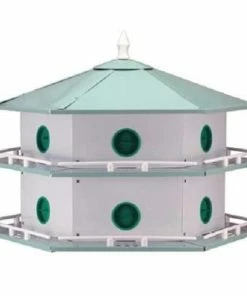 Heath Mfg Aluminum 12-Room Deluxe Purple Martin House Post / Pole Mounted Houses