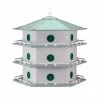 Heath Mfg Post / Pole Mounted Houses Aluminum 18-Room Deluxe Purple Martin House