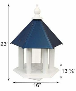 A Wing And A Prayer Decorative Feeders Azalea Bird Feeder With Cobalt Blue Roof
