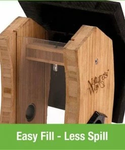 Nature's Way Hanging Feeders Bamboo Vertical Wave Hopper Bird Feeder