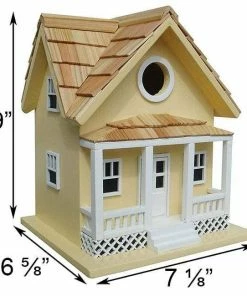 Home Bazaar Beachside Cottage Yellow Bird House