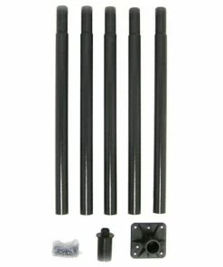 Heritage Farms Birding Pole Kit, Black, 6' X 1" O.D.
