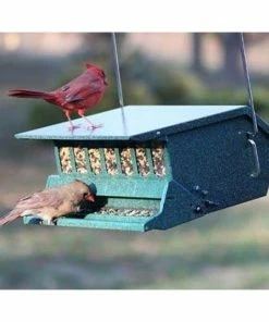 Heritage Farms Hanging Feeders Bird's Choice Squirrel Proof Mottled Green Bird Feeder