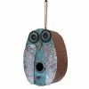 Songbird Essentials Blue Owl Bird House Decorative Houses