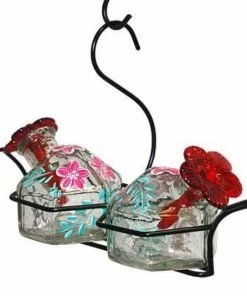 Parasol Bouquet-2 Botanica Hummingbird Feeder, Clear