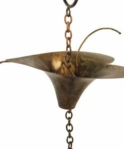 Ancient Graffiti Calla Lilies And Bells Rain Chain Lawn & Garden