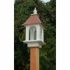 A Wing And A Prayer Camellia Bird Feeder With Hammered Copper Colored Metal Roof Decorative Feeders
