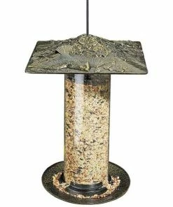 Whitehall Products Cardinal French Bronze Large Tube Bird Feeder Hanging Feeders