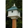 A Wing And A Prayer Carriage Bird House With Verdigris Roof