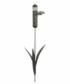 Heritage Farms Post / Pole Mounted Houses Cattail Staked Bird Feeder