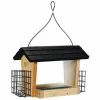 Nature's Way Hanging Feeders Cedar Hopper Bird Feeder With Suet Cages, Large