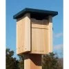 Woodlink Cedar Swallow Or Bluebird House With Blue Roof