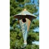 Anthony Stoneware Ceramic Two-Piece Cone French Blue Bird House 1 Anthony Stoneware Ceramic Two-Piece Cone French Blue Bird House