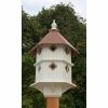 A Wing And A Prayer Chateau Bird House With Hammered Copper Colored Metal Roof Decorative Houses