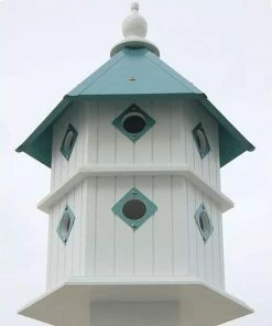 A Wing And A Prayer Chateau Bird House With Verdigris Roof 7 A Wing And A Prayer Chateau Bird House With Verdigris Roof
