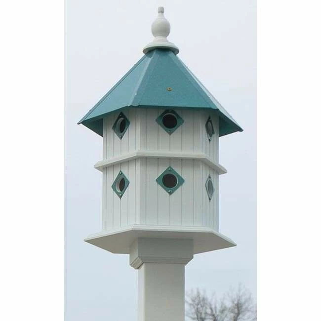 A Wing And A Prayer Chateau Bird House With Verdigris Roof 3 A Wing And A Prayer Chateau Bird House With Verdigris Roof
