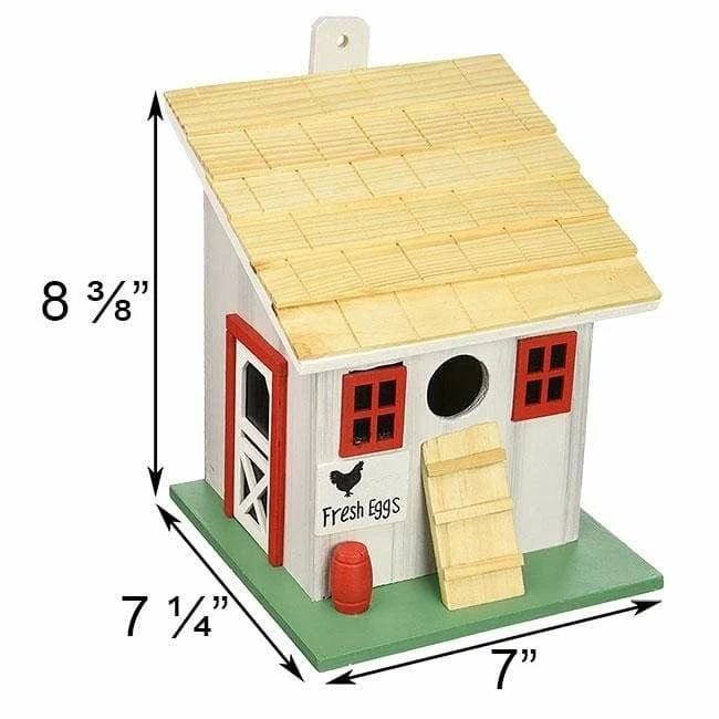 Home Bazaar Decorative Houses Chicken Coop Small Bird House 4 Home Bazaar Decorative Houses Chicken Coop Small Bird House
