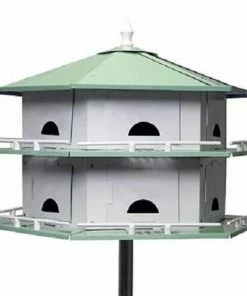 Heath Mfg Convertible Purple Martin 12 Room House Post / Pole Mounted Houses