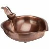 Achla Copper Colored Heart Shaped Bird Bath