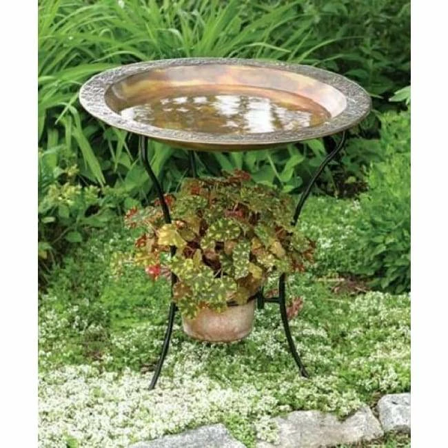 Ancient Graffiti Copper Plated Steel Bird Bath And Stand Standing Bird Baths 3 Ancient Graffiti Copper Plated Steel Bird Bath And Stand Standing Bird Baths
