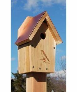 Woodlink Post / Pole Mounted Houses Coppertop Bluebird House
