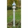 New England Arbors Decorative 5' White Mounting Post Bird House Accessories
